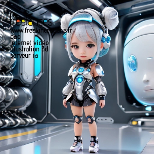 Pao mise en page internet vidéo illustration 3d serveur IA générative AI freelance paris studio de création magazines QUAY16D0